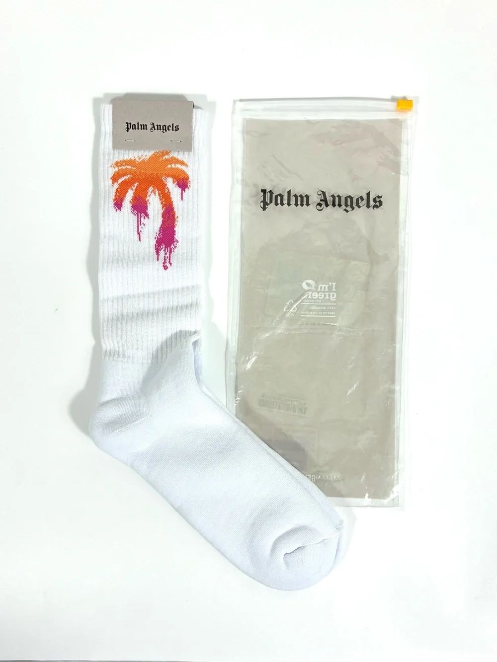 Palm Angels Curved Palm Crew Socks Large X-Large NWT